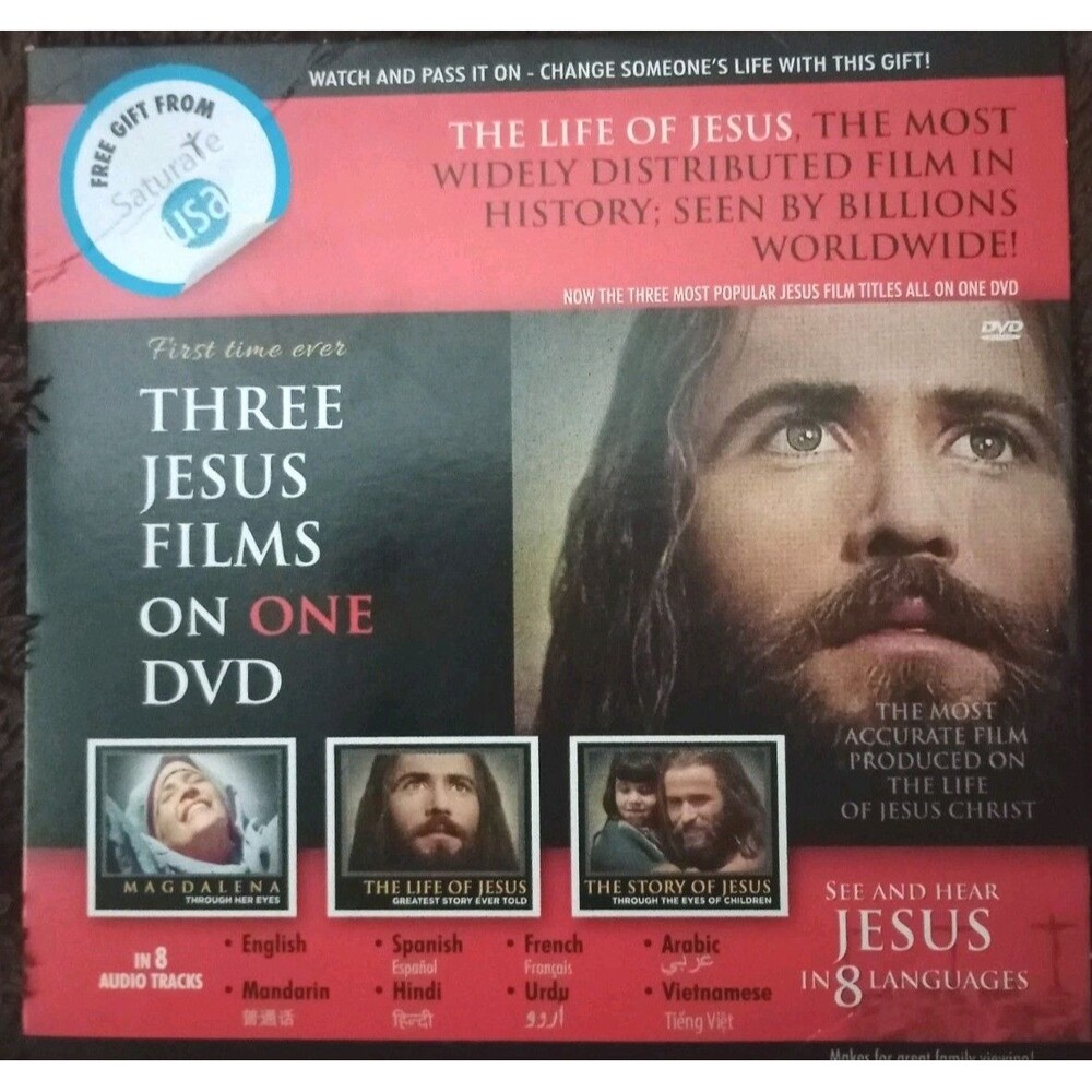 The Life of Jesus Three Jesus Films on One DVD Magdalena Story of Jesus New